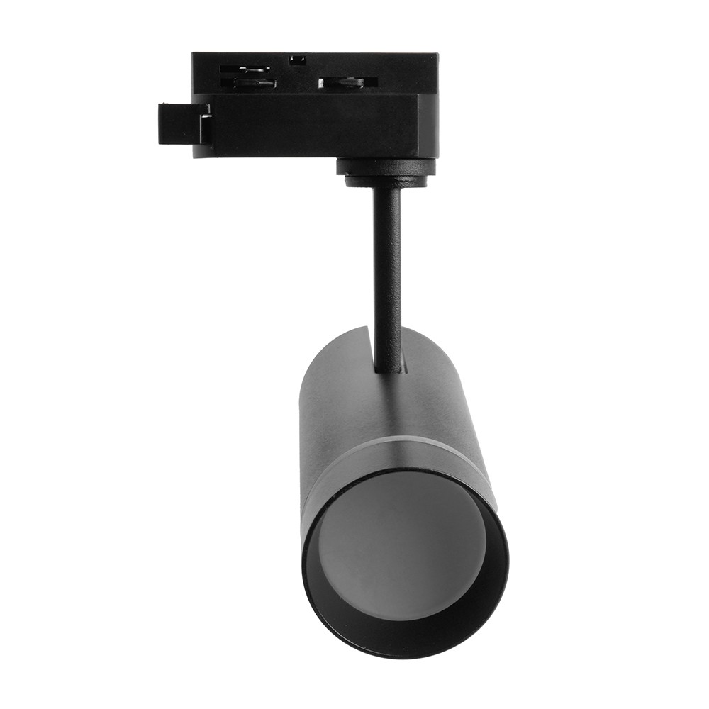 Трековые светодиодные светильники Светодиодный светильник Feron AL106 трековый на шинопровод 12W 4000K 80 градусов черный 32445 