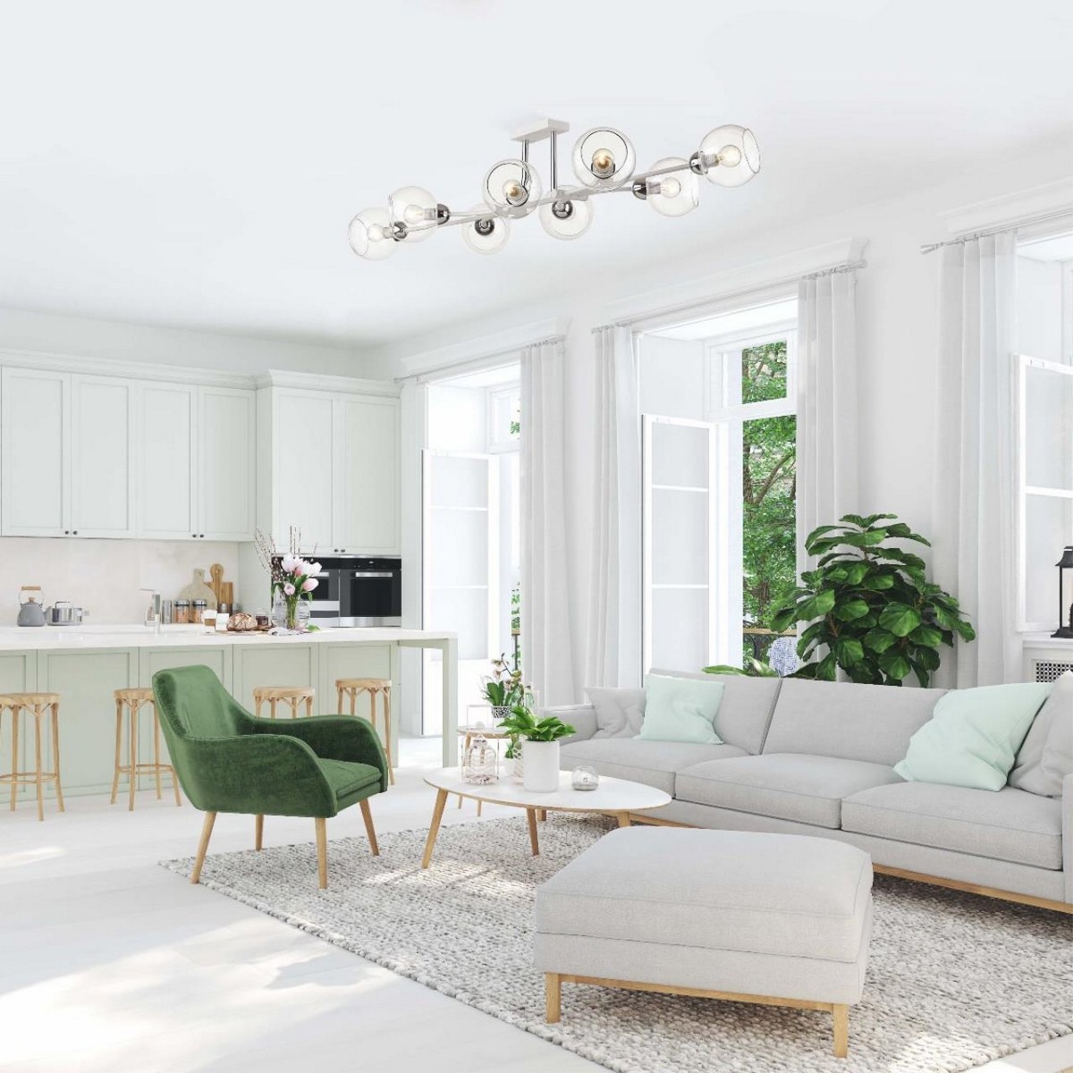 Люстры Люстра потолочная LUMION 4517/8C ALANA 