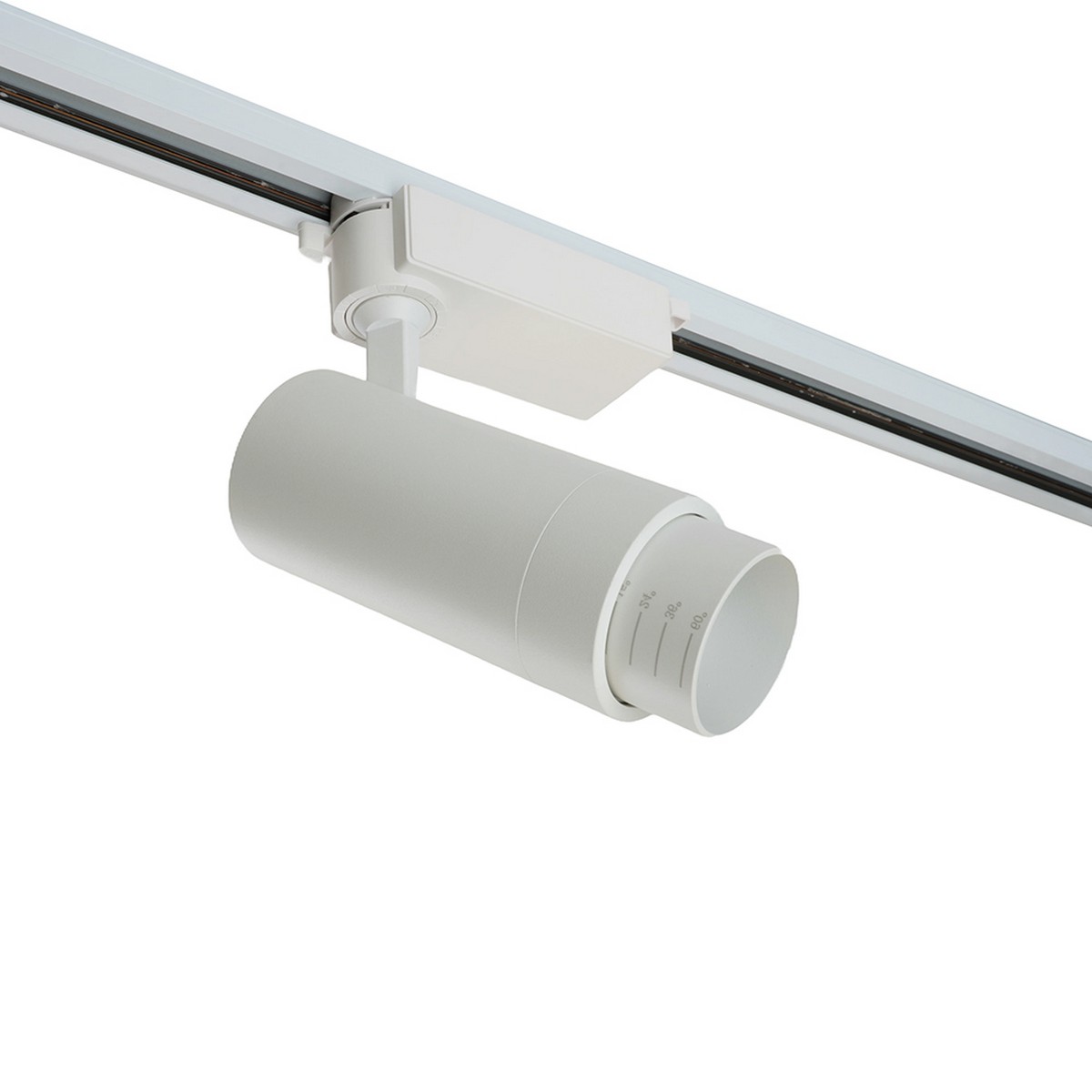 Трековые светодиодные светильники Светодиодный светильник Feron AL137 трековый 20W 4000K белый изменяемый угол освещения 15-60 град 51175 