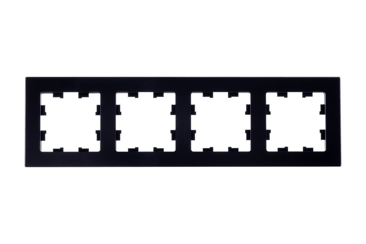 AtlasDesign Рамки Nature Рамка Systeme Electric AtlasDesign Nature Натуральное стекло Черный 4-ая ATN361004