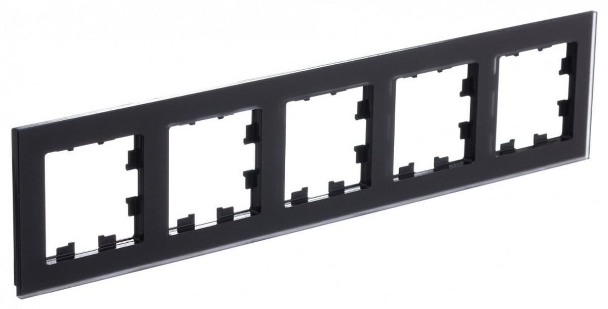 AtlasDesign Рамки Nature Рамка Systeme Electric AtlasDesign Nature Матовое стекло Черный 5-ая универсальная ATN331005