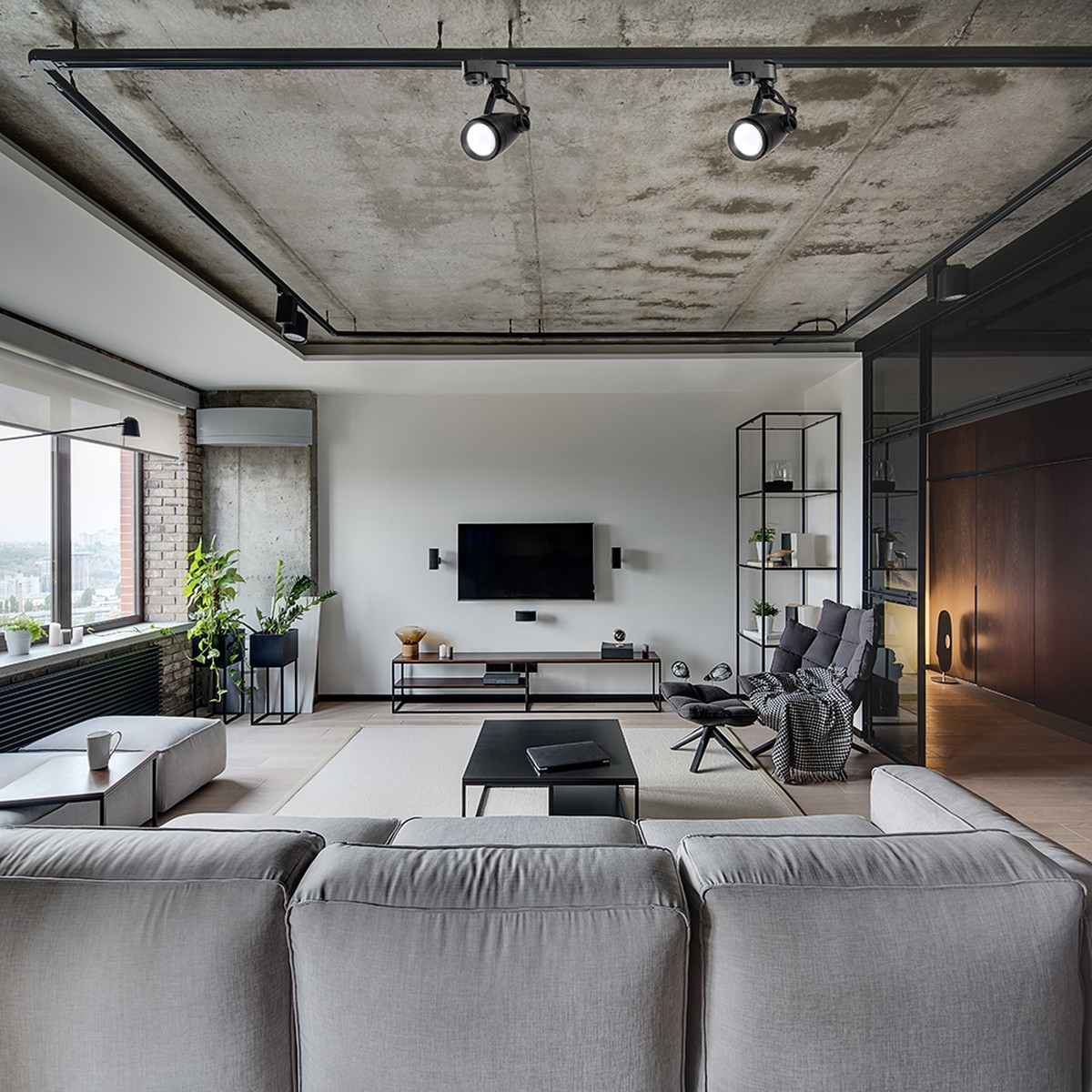 Трековые светодиодные светильники Светильник Feron AL191 трековый однофазный на шинопровод под лампу GU10 черный 41592 