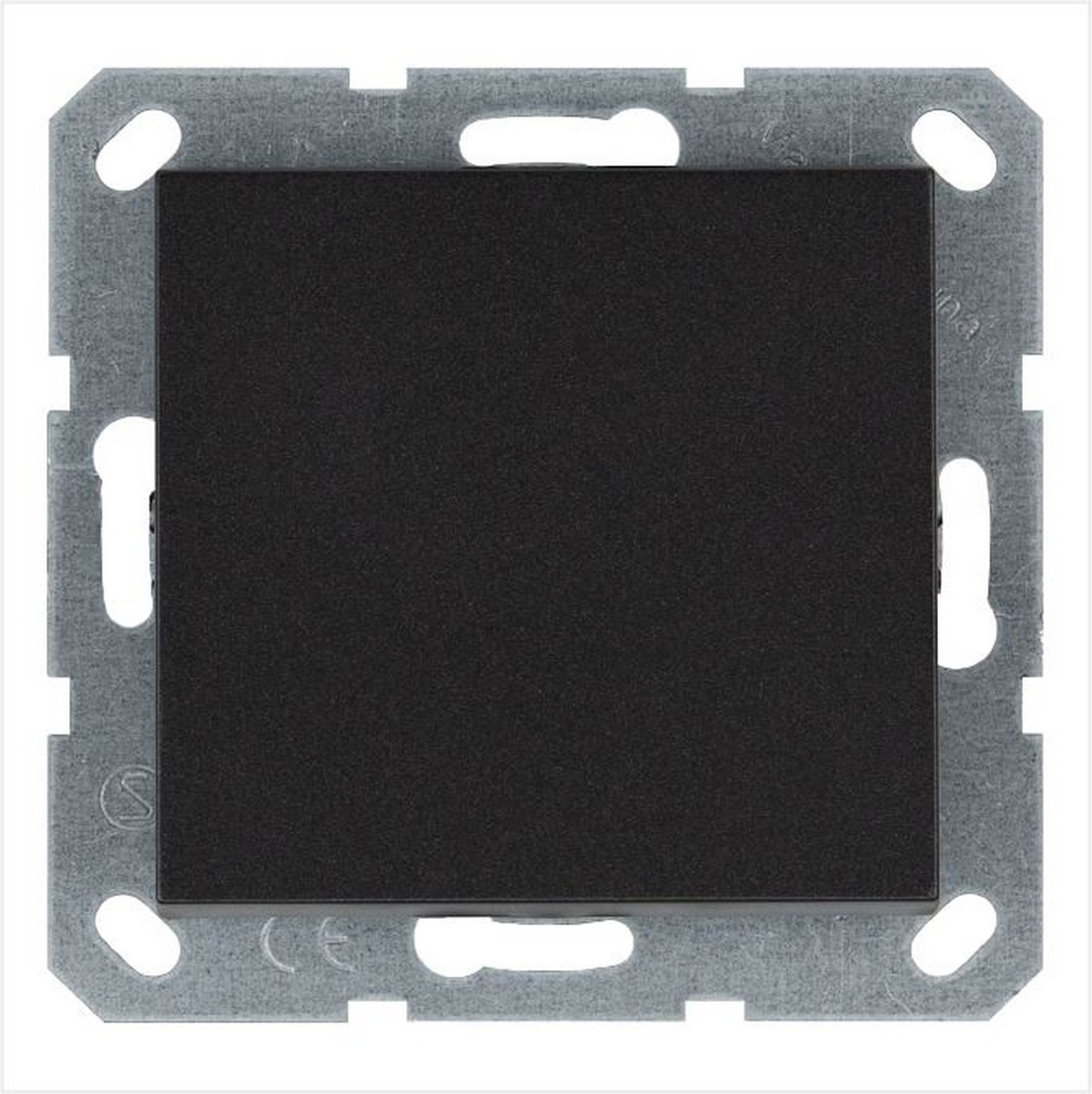 JASMART G - розетки и выключатели Выключатель одноклавишный JASMART перекрестный Антрацит G3013B