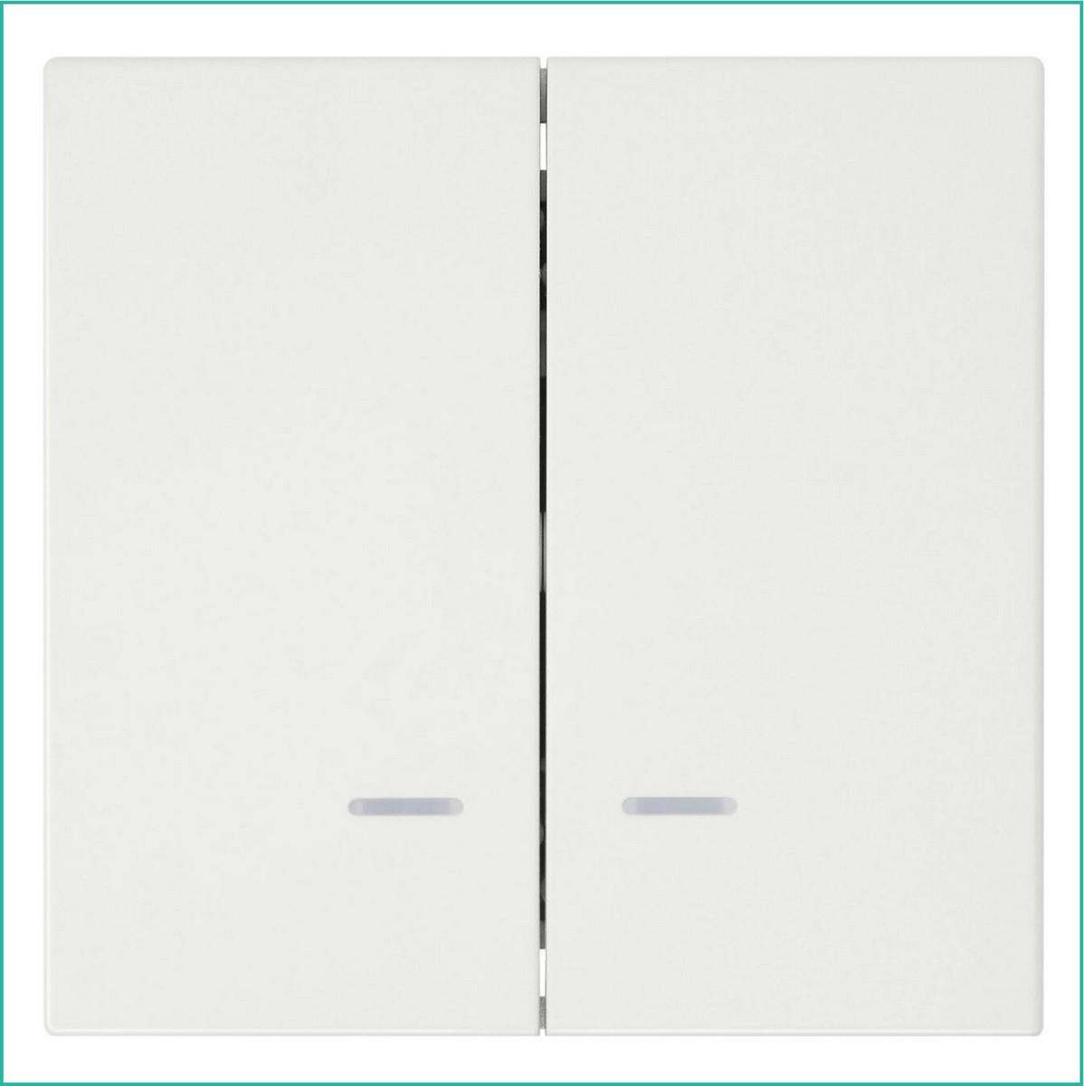 JASMART FD - розетки и выключатели Выключатель двухклавишный JASMART FD со светодиодами Сахара 3023NSH