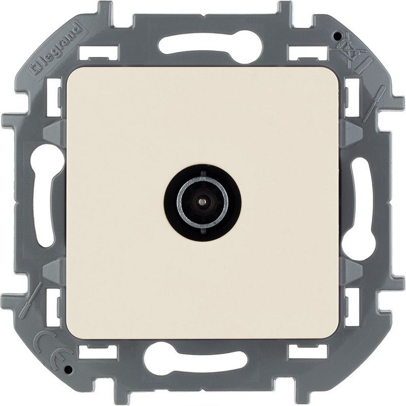 Legrand Inspiria Слоновая кость TV розетка Legrand INSPIRIA Слоновая кость проходная 14 дБ 5862 мГц 673861