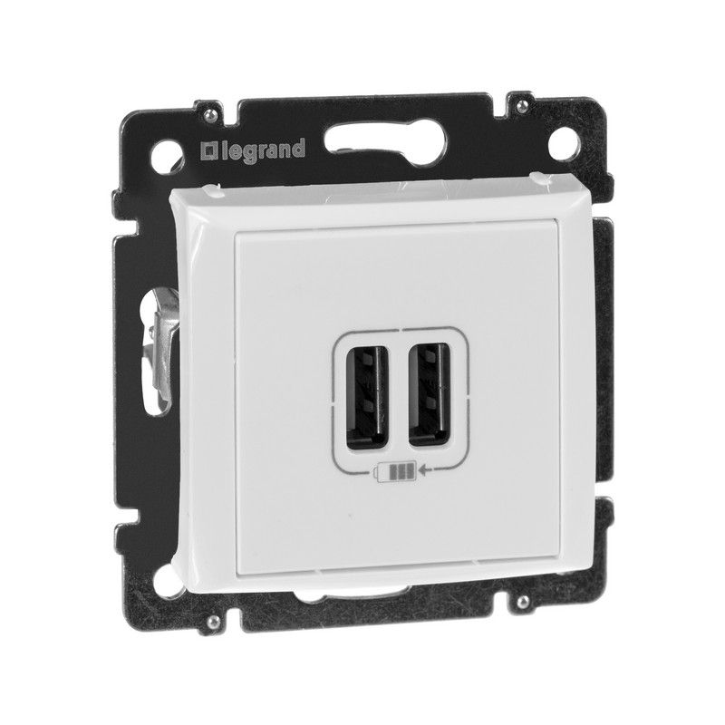 Legrand Valena Classic Белый Розетка USB 2-ая  Legrand Valena белый 770470