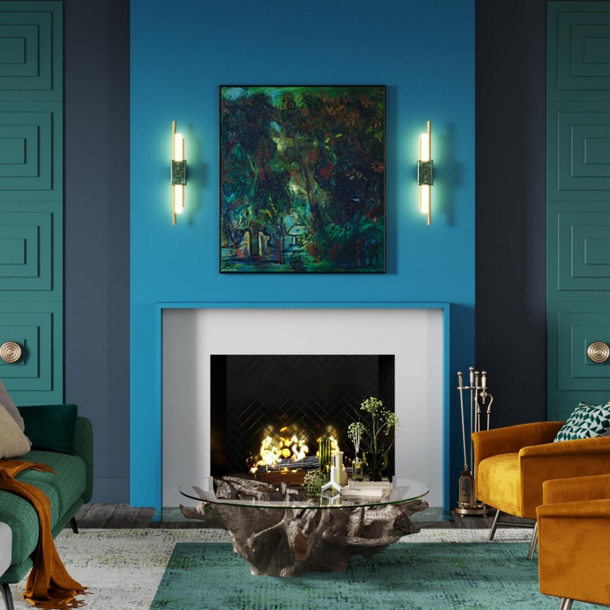 Накладные светодиодные светильники Настенный светильник ODEON LIGHT 4360/10WL MARMI 