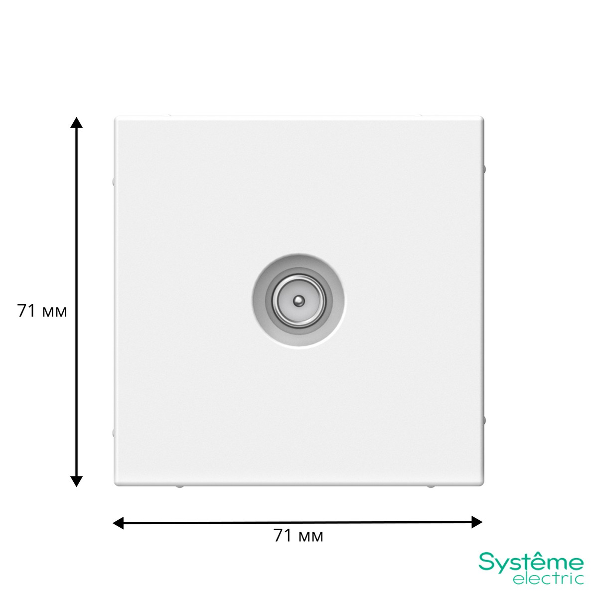 ArtGallery Лотос TV Розетка Systeme Electric ArtGallery Лотос оконечная 1DB GAL001391