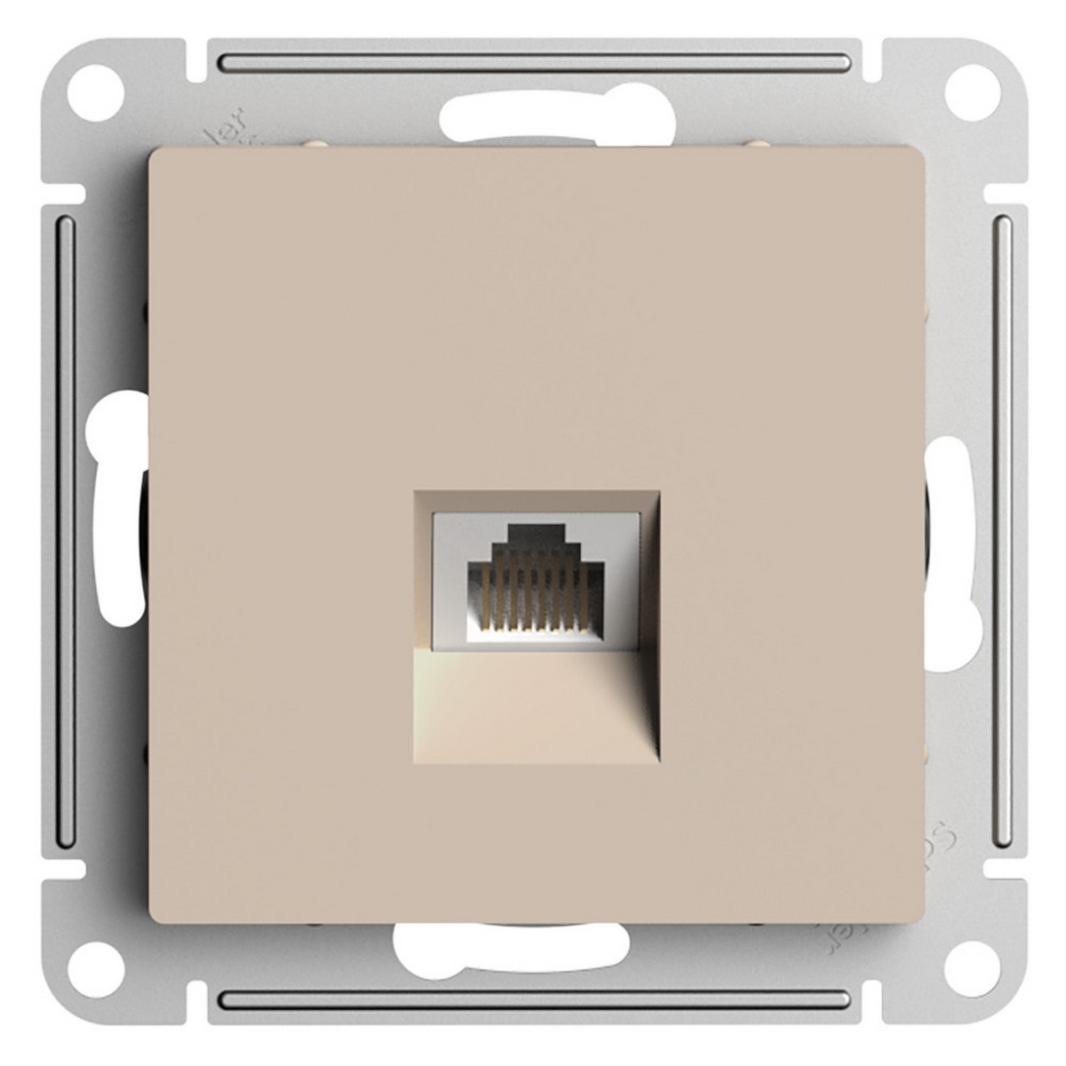 AtlasDesign Песочный Розетка Systeme Electric AtlasDesign Песочный компьютерная RJ45 кат 5Е ATN001283