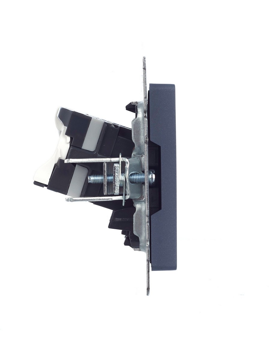 IEK Brite Маренго Розетка IEK BRITE компьютерная двойная RJ45 кат.5E РК10-2-БрМ маренго BR-K20-1-K35