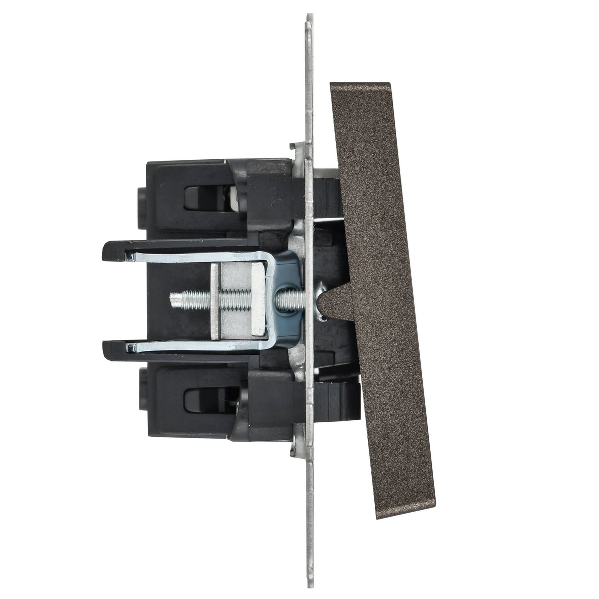 IEK Brite Бронза Выключатель IEK BRITE 1-клавишный с индикацией 10А ВС10-1-1-БрТБ темная бронза BR-V10-1-10-K45