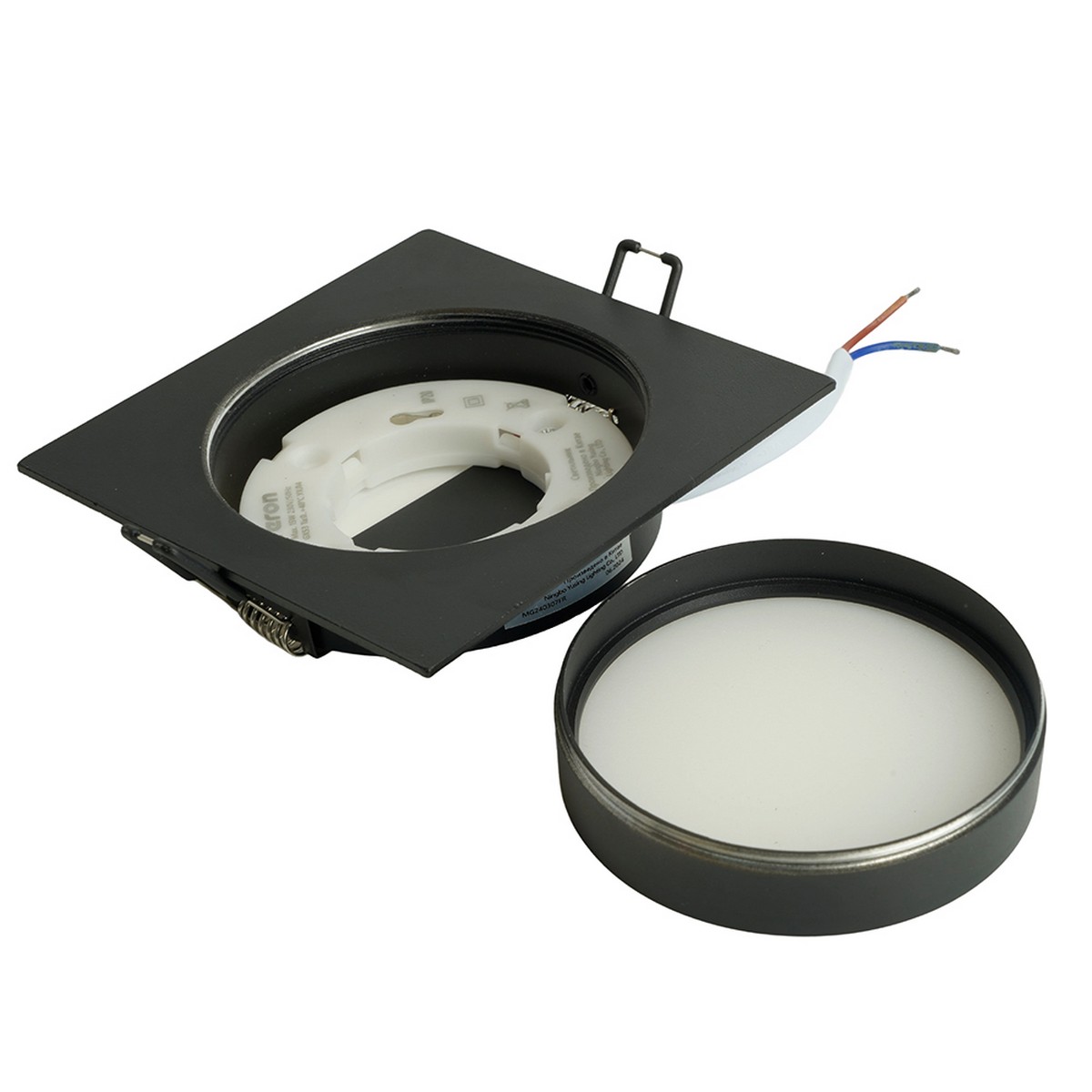 Встраиваемые светодиодные светильники Светильник встраиваемый Feron DL506 потолочный GX53 черный круг 51357 