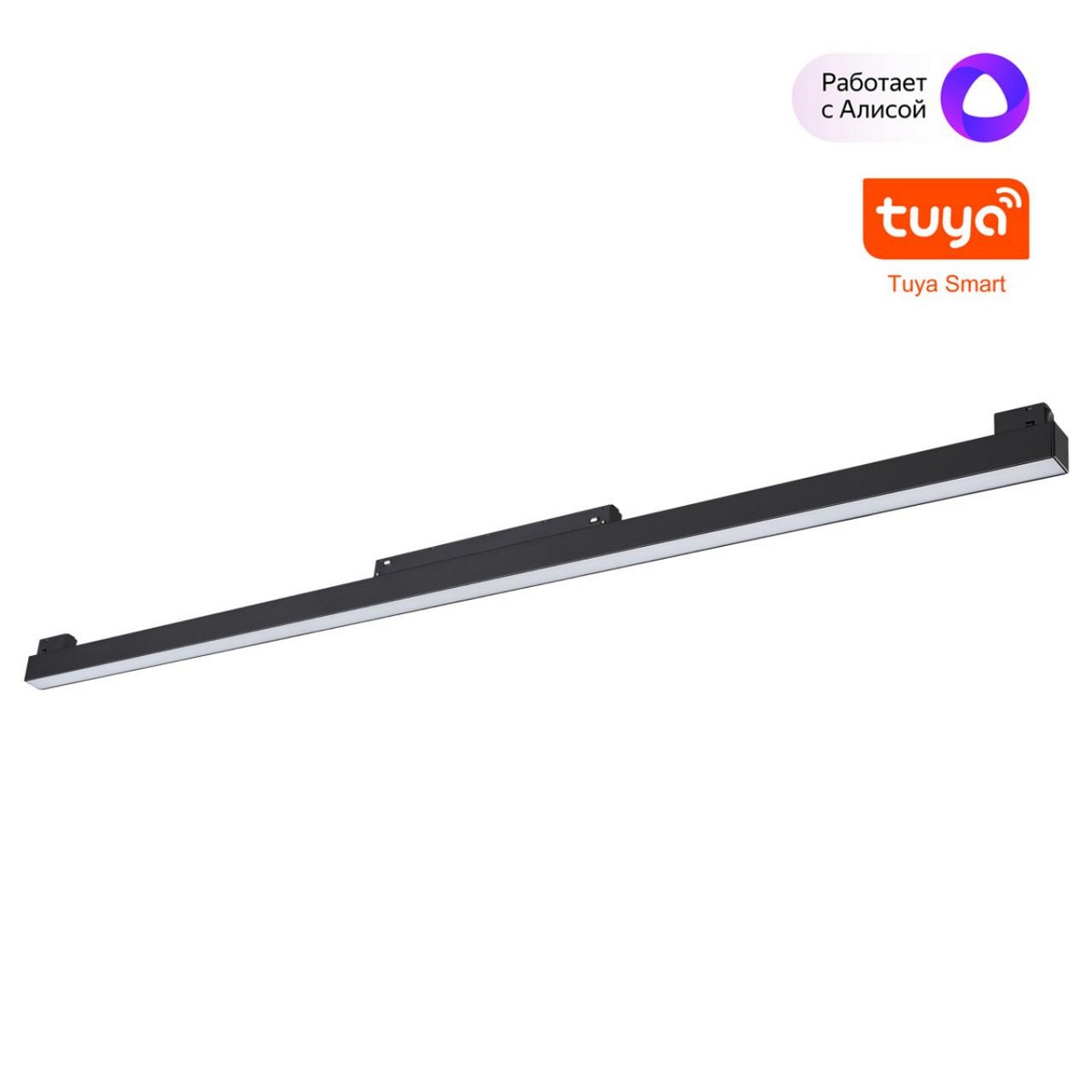 Трековые светодиодные светильники Трековый смарт-светильник диммир. со сменой цв.температуры (управление - пульт ДУ/Tuya Smart Life) NOVOTECH 359633 FLUM