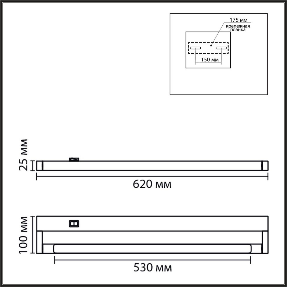 Накладные светодиодные светильники Настенный светильник LUMION 8313/11WL BATHLI 