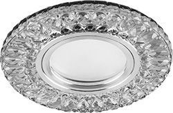 Встраиваемые светодиодные светильники Светильник встраиваемый с белой LED подсветкой Feron CD906 потолочный MR16 G5.3 белый 28849