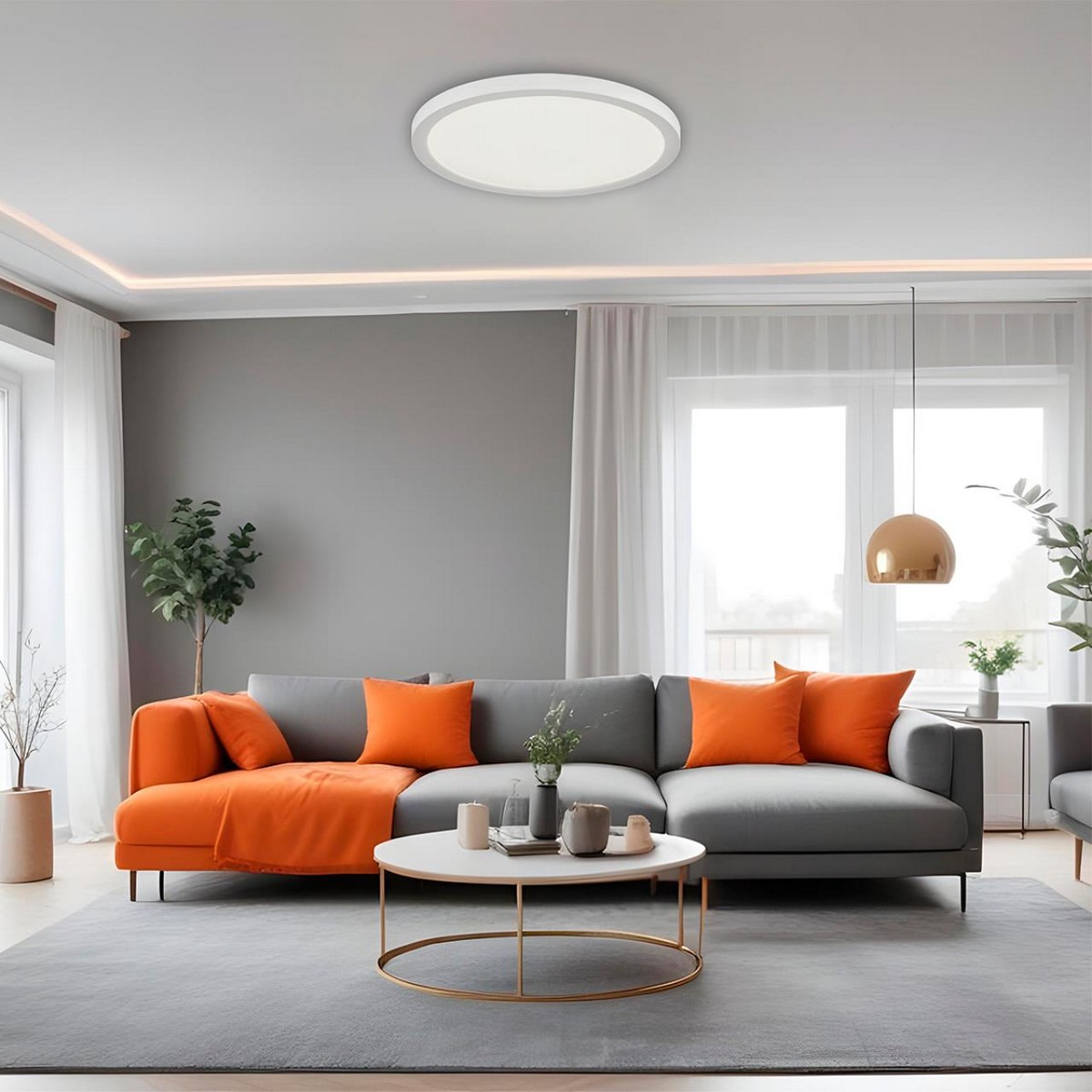 Накладные светодиодные светильники Потолочный светильник СОНЕКС 7754/24L NEBULA WHITE 