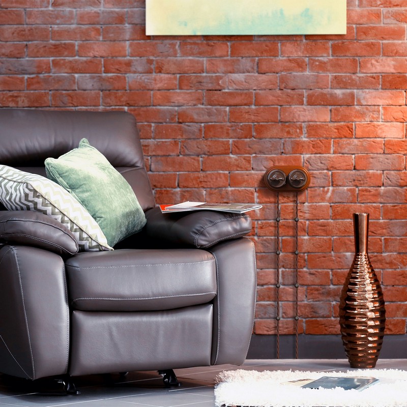 Werkel Ретро Выключатель Werkel одноклавишный (коричневый) Ретро W5612014