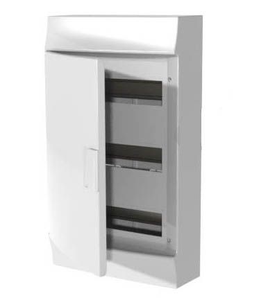 Щиты и боксы ABB Mistral41 Бокс настенный ABB Mistral41 36М непрозрачная дверь (с клемм) 3ряда 1SPE007717F9974