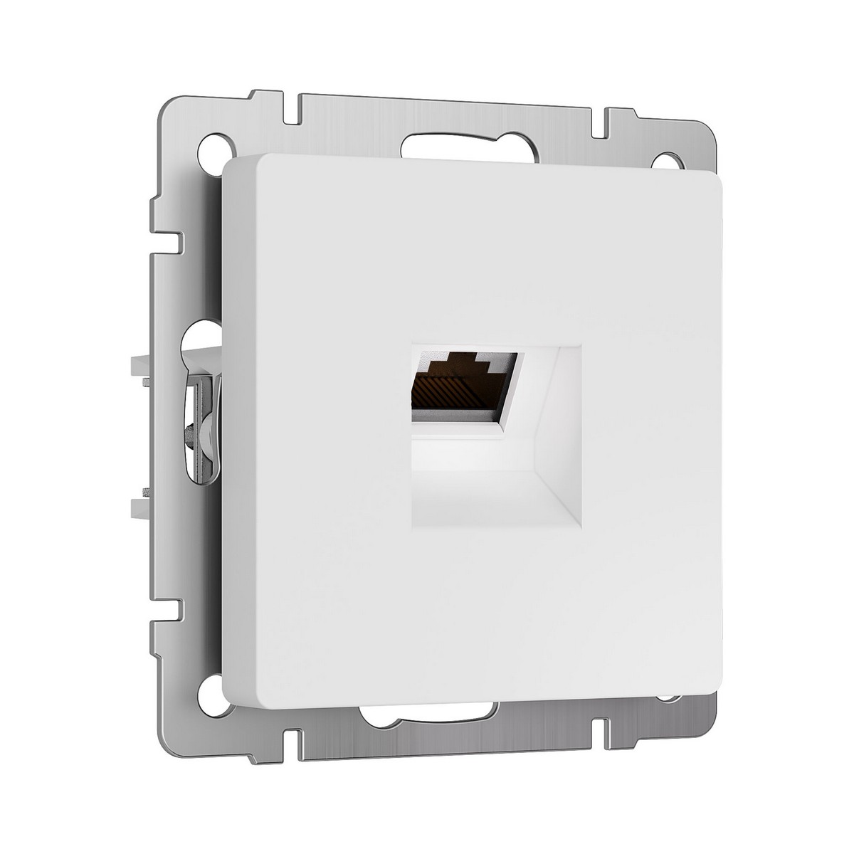 Werkel Белый матовый механизмы Розетка Werkel Ethernet RJ-45 cat. 6A экранированная (белый матовый) W5120001