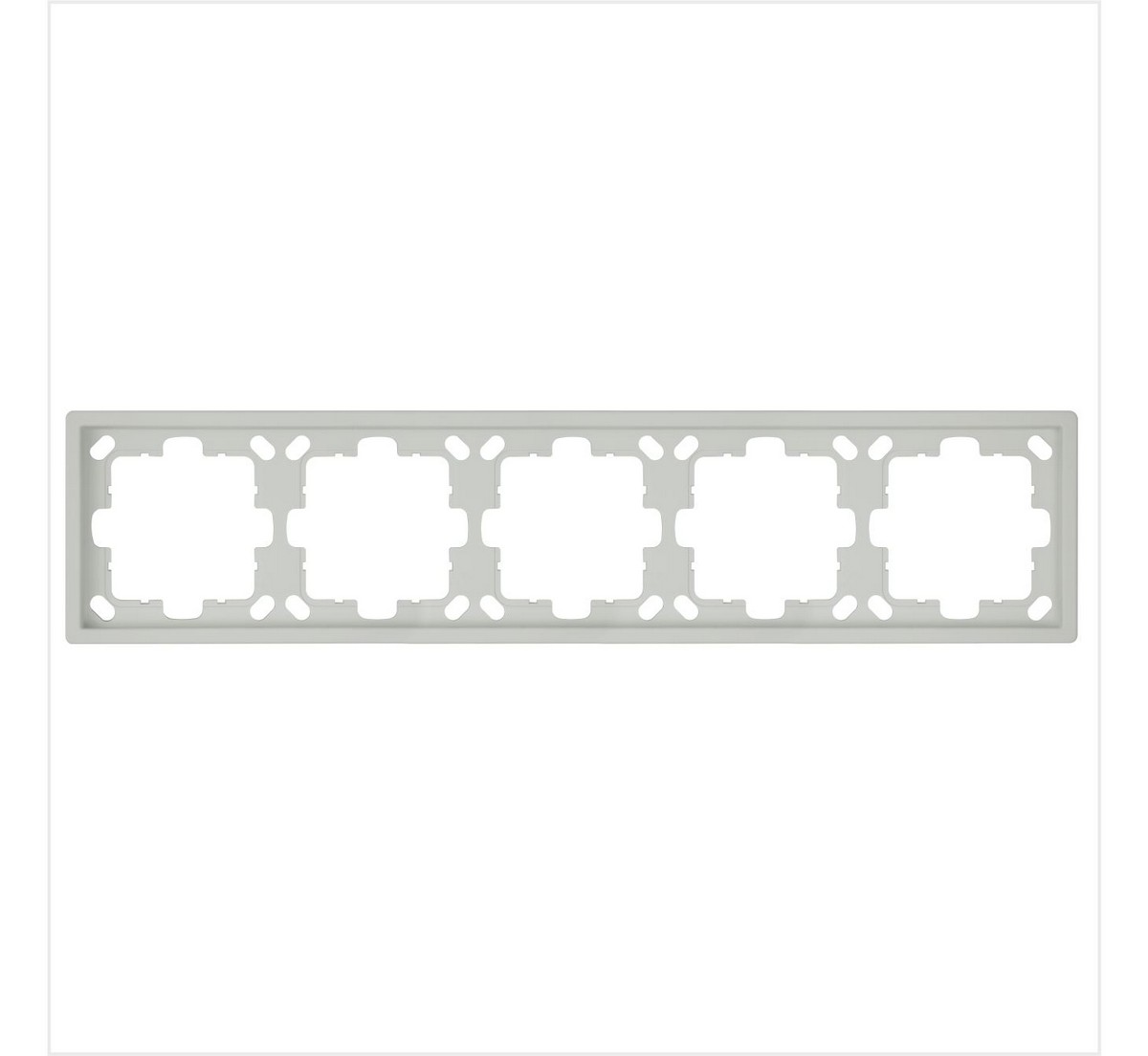 JASMART FD - розетки и выключатели Рамка JASMART FD 5-постовая матовый Тауп (soft touch) 1005PTM