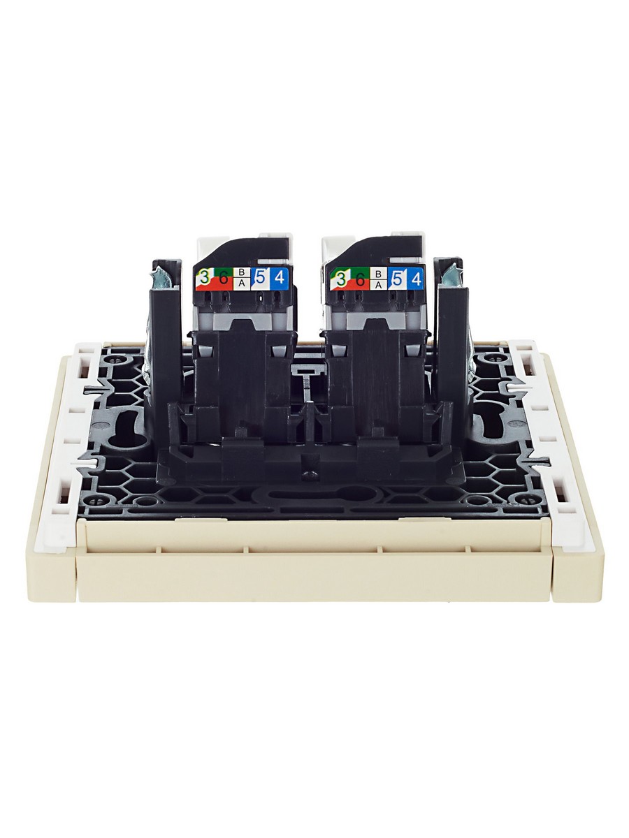 IEK FORTE&PIANO Ваниль Розетка IEK FORTE&PIANO Ваниль комп. 2-ая RJ45 кат.5E FP433