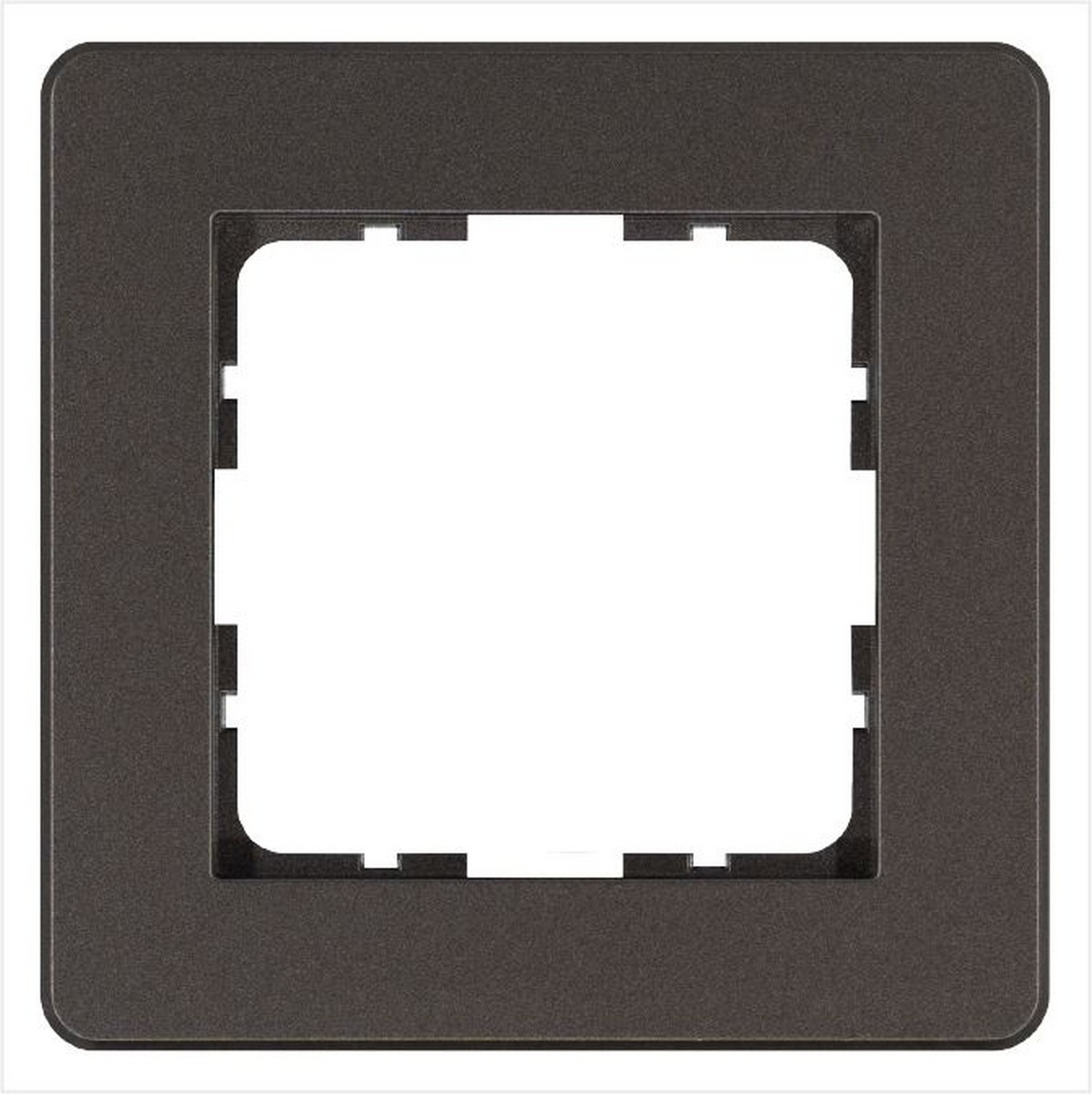 JASMART G - розетки и выключатели Рамка JASMART G-Flex 1-постовая Мокко G1101Z