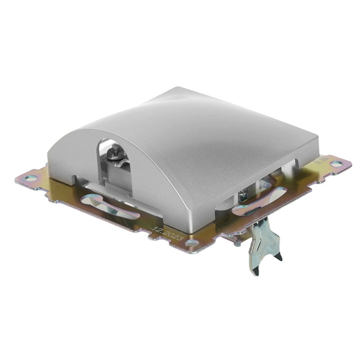 Катрин - Розетки и выключатели Stekker Кабельный вывод STEKKER Катрин серебро GLS00-7116-03 49465