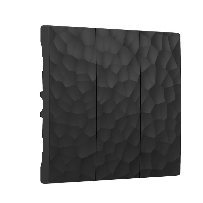 Werkel Черный Hammer механизмы Набор клавиш Werkel для выключателя трехклавишного (hammer черный) W1239008