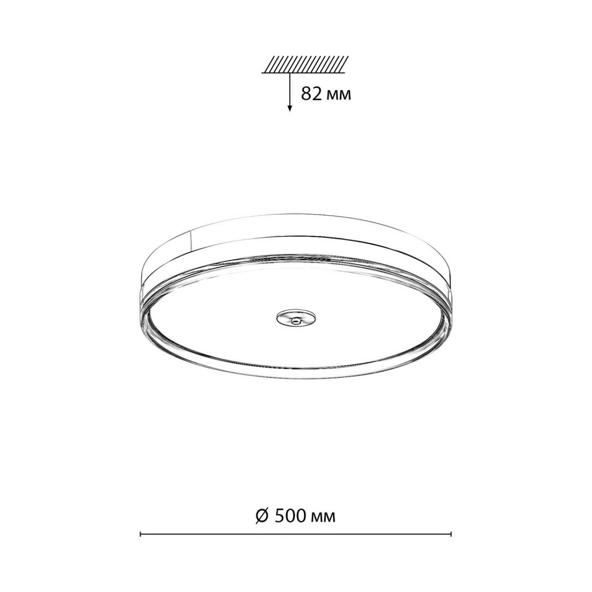 Накладные светодиодные светильники Настенно-потолочный светильник СОНЕКС 7727/112L ETERNA 
