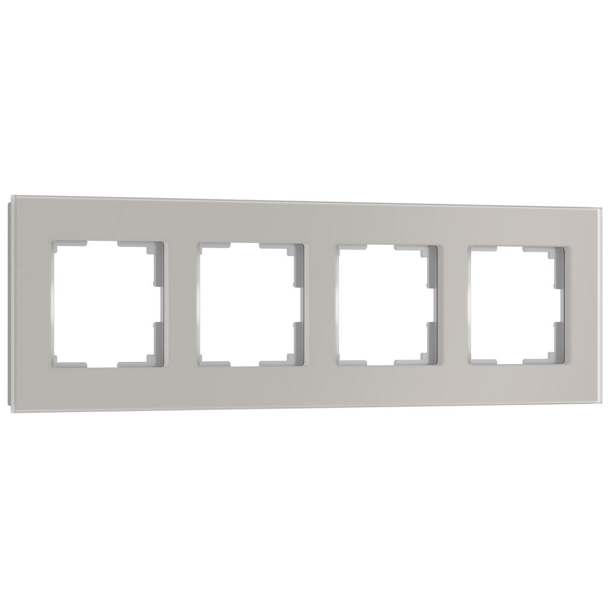 Рамки Werkel Senso Рамка Werkel на 4 пост Senso (дымчатый, стекло soft-touch) W0043117