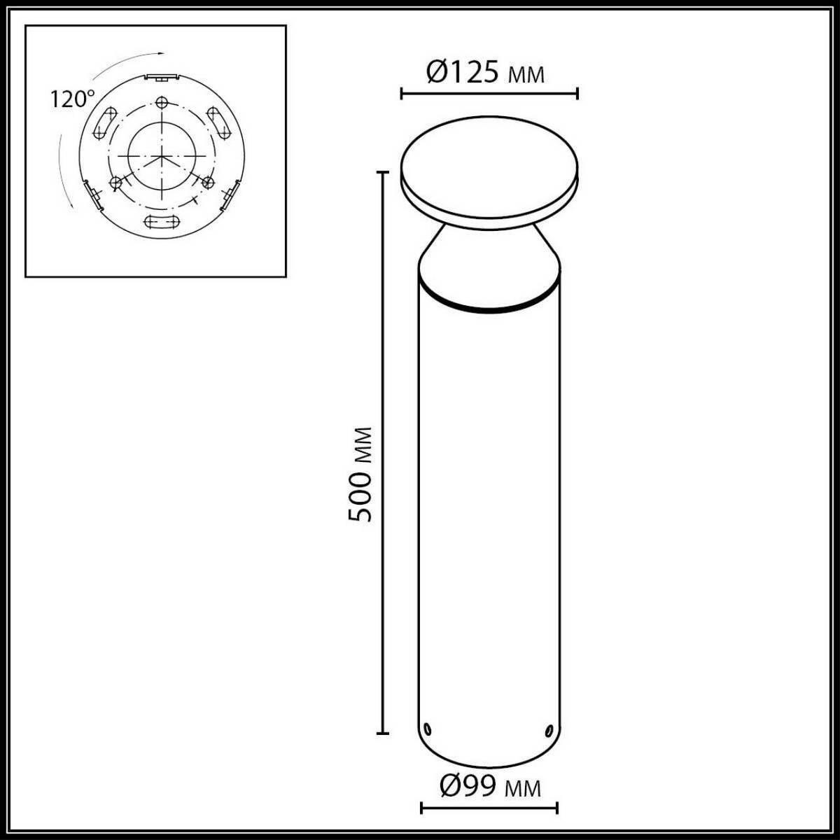 Светодиодные ландшафтные светильники Ландшафтный светильник ODEON LIGHT 7119/12GL COIL 