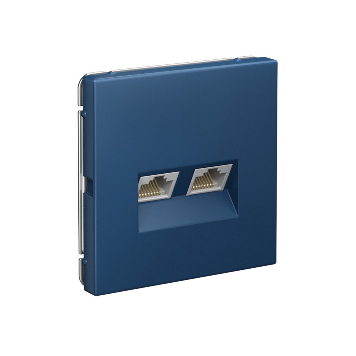 ArtGallery Аквамарин Розетка Systeme Electric ArtGallery Аквамарин двойная компьютерная RJ45+RJ45 кат.6А GAL001188