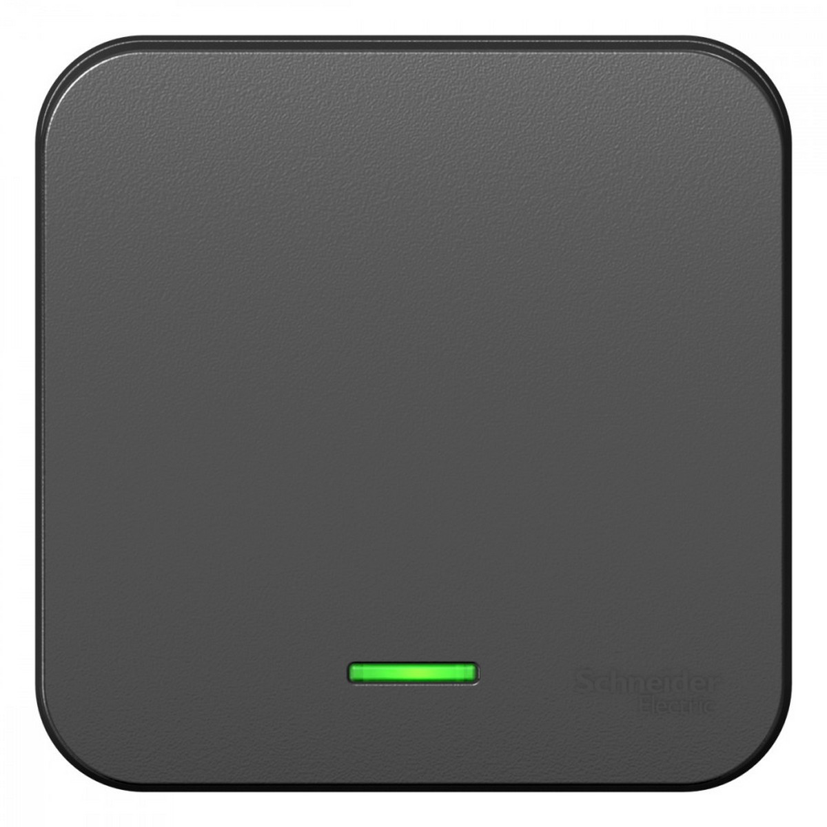 Blanca антрацит розетки и выключатели Переключатель SE Blanca 1-клавишный Антрацит наружный с подсветкой изолир. пластина BLNVA106116