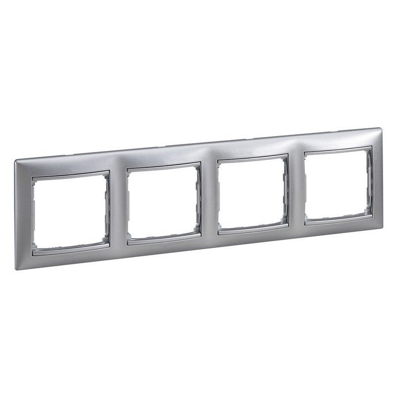 Legrand Valena Classic Алюминий Рамка Legrand Valena Алюминий 4-ая гориз 770154