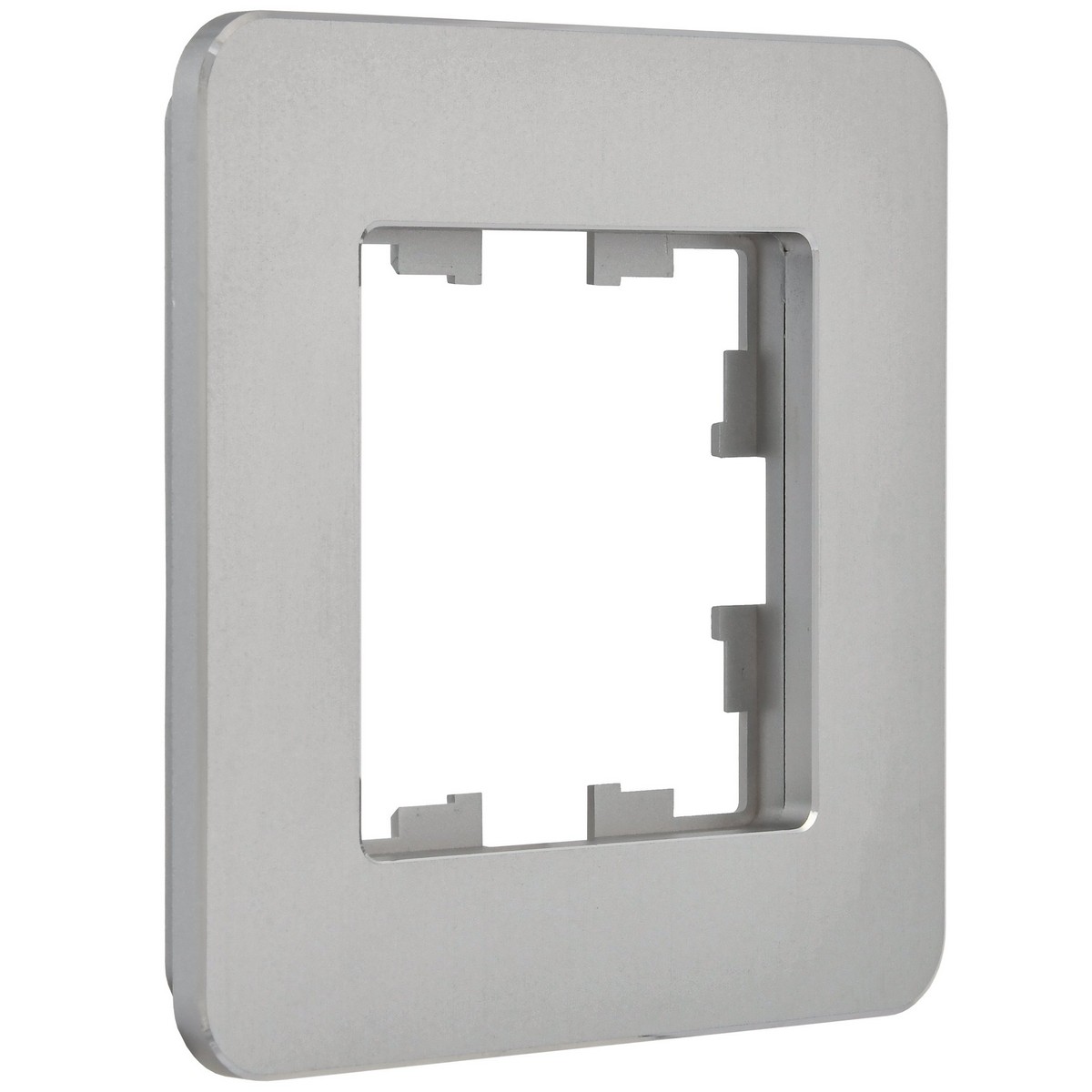 IEK Brite Рамки Рамка IEK BRITE DECOR Алюминий металл. скругл.угол 1-м РУ-1-1-Бр RE BR-M12-M-01-K47