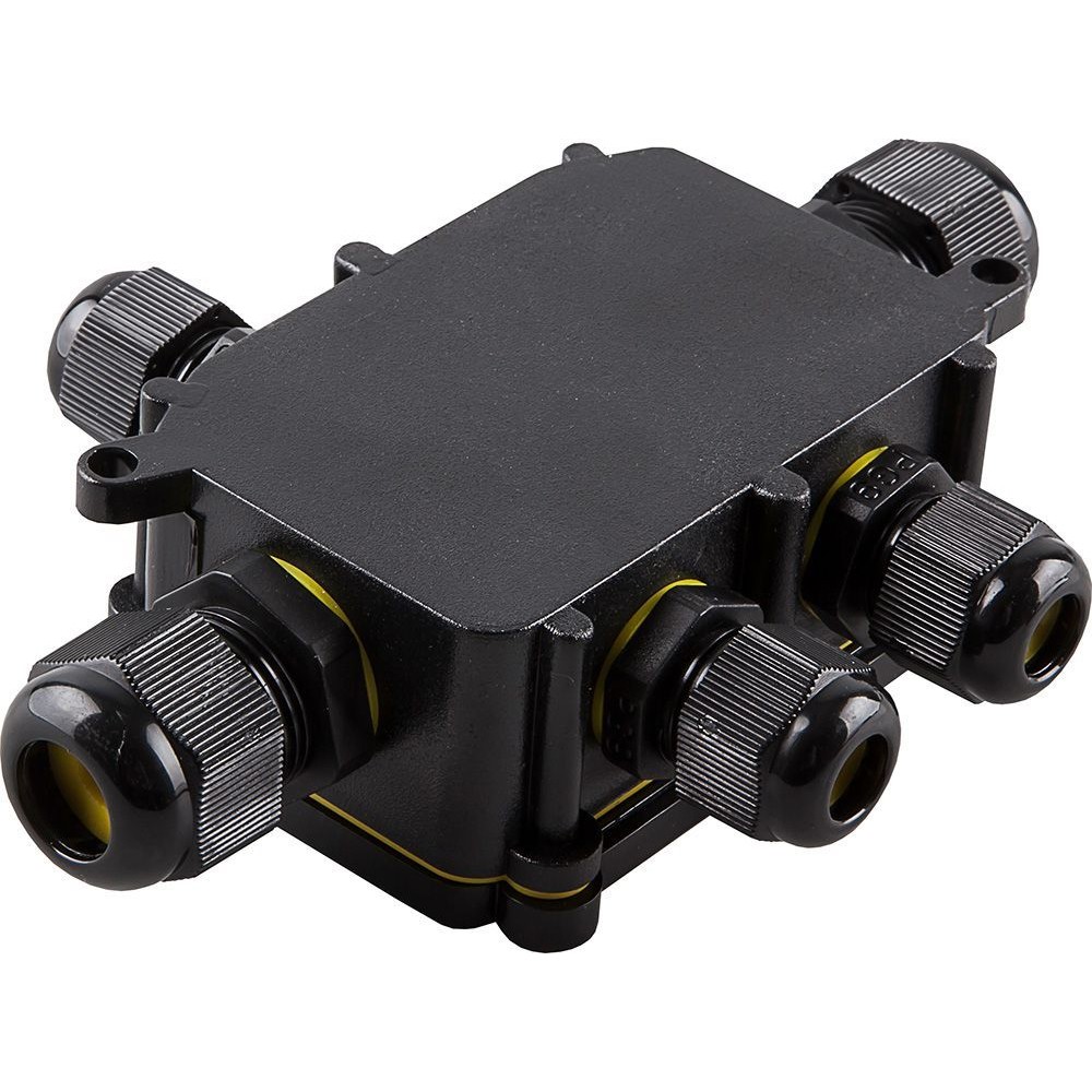 Коробка STEKKER распределительная LD525 водонепроницаемая 450V 140х100х36 черный 49189