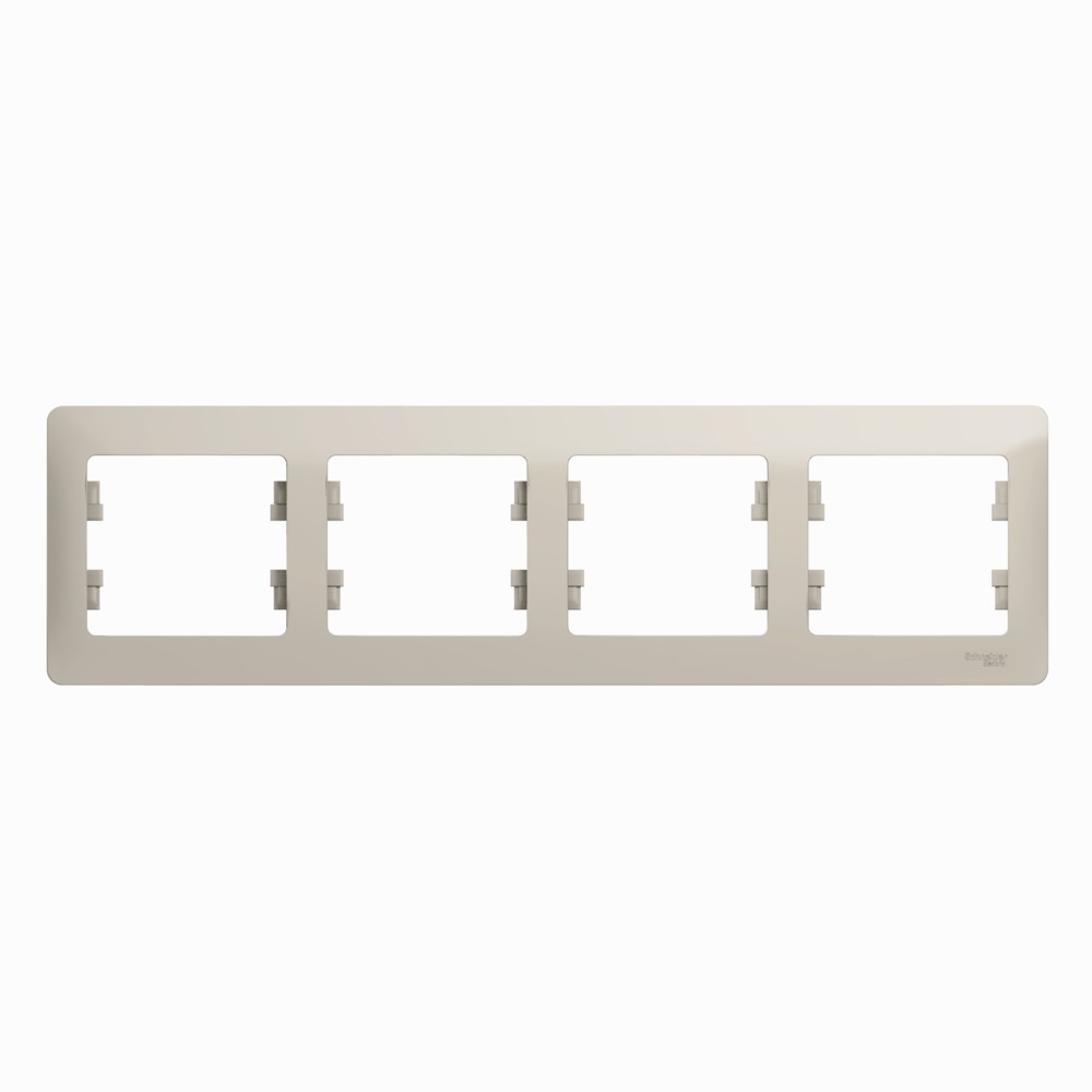 Glossa Молочный Рамка Systeme Electric Glossa Молочная 4-ая горизонтальная GSL000904