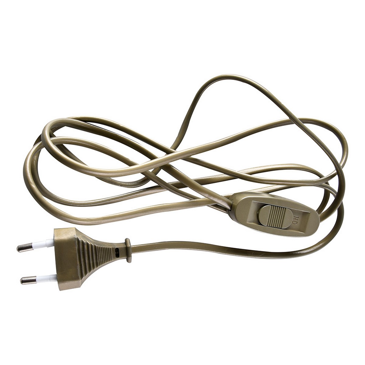 Сетевой шнур Feron KF-HK-1-2 с выключателем 230V 1 9м золото 51039