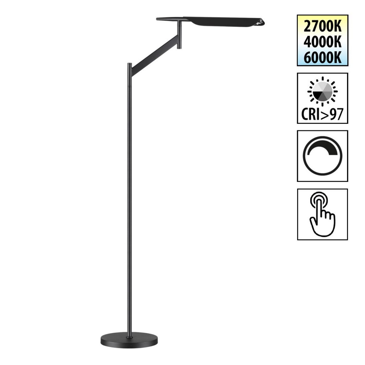 Торшеры Торшер диммируемый со сменой цветовой температуры (управление - сенсор) NOVOTECH 359542 ALA