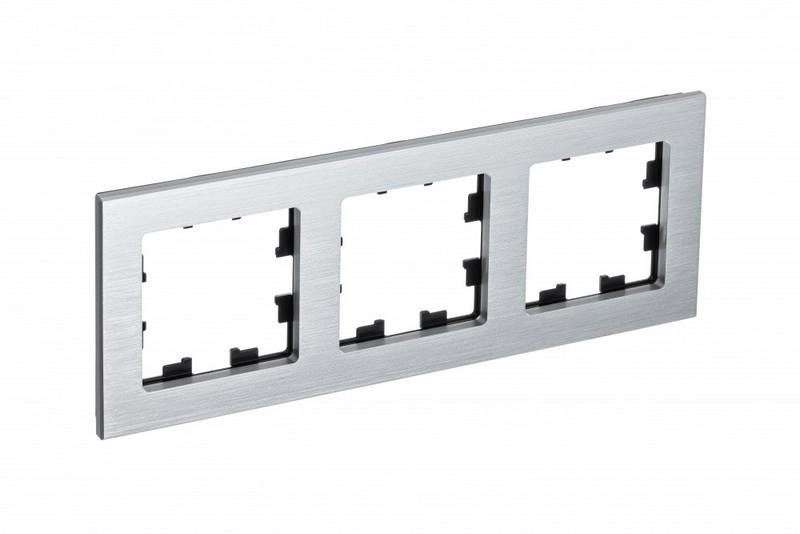 AtlasDesign Рамки Nature Рамка Systeme Electric AtlasDesign Nature Металл серебро 3-ая ATN312103
