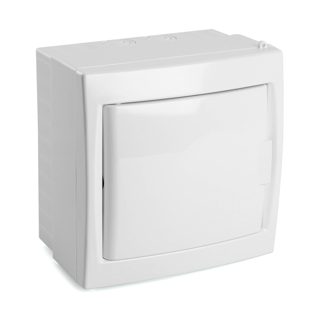 Пластиковые боксы и щиты Stekker Бокс настенный STEKKER EBX50-3/04-20 4 модуля белый пластик серия Standart 49641