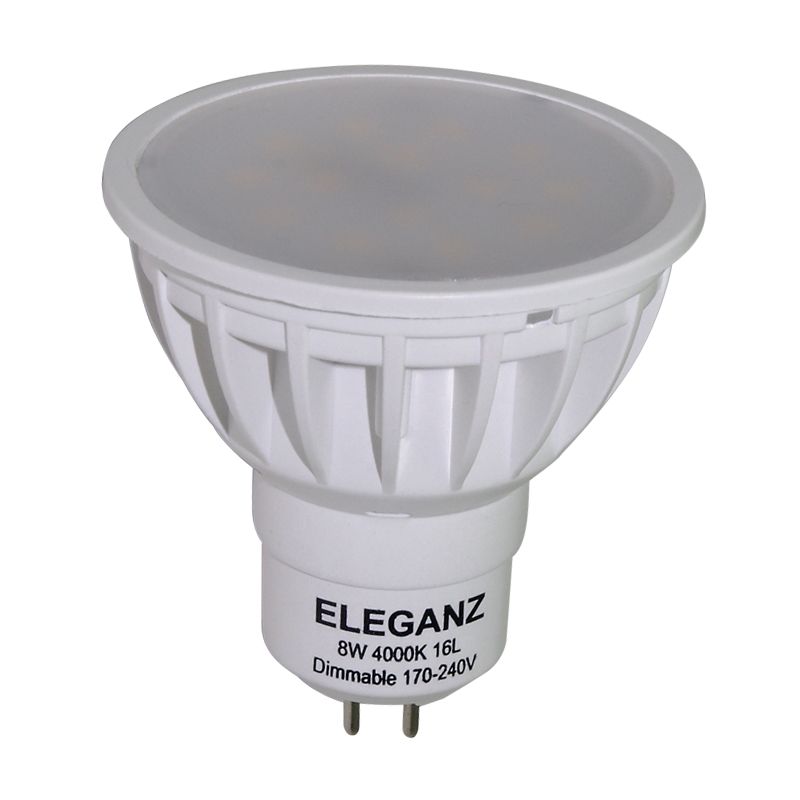 MR11/MR16/GU5.3 Лампа светодиодная Eleganz MR16 8W 6400K диммируемая