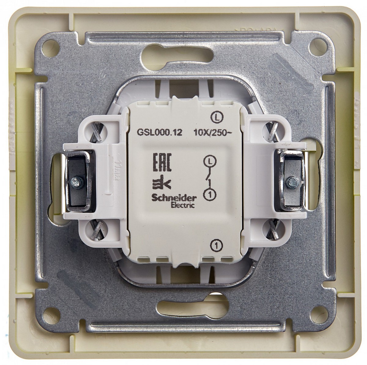 Glossa Фисташковый Выключатель 1-клавишный Systeme Electric Glossa Фисташковый (в сборе) GSL001012