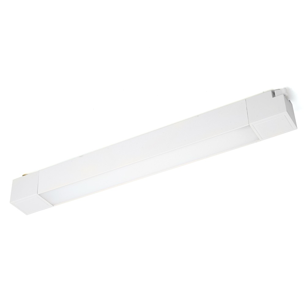 Трековые светодиодные светильники Светодиодный светильник Feron AL132 трековый однофазный 20W 4000K 120 град. белый 48379