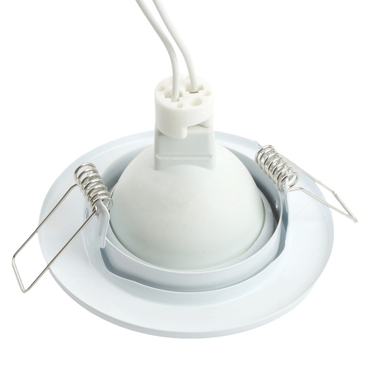 Встраиваемые светодиодные светильники Светильник встраиваемый Feron DL11 потолочный MR16 G5.3 белый 15114 