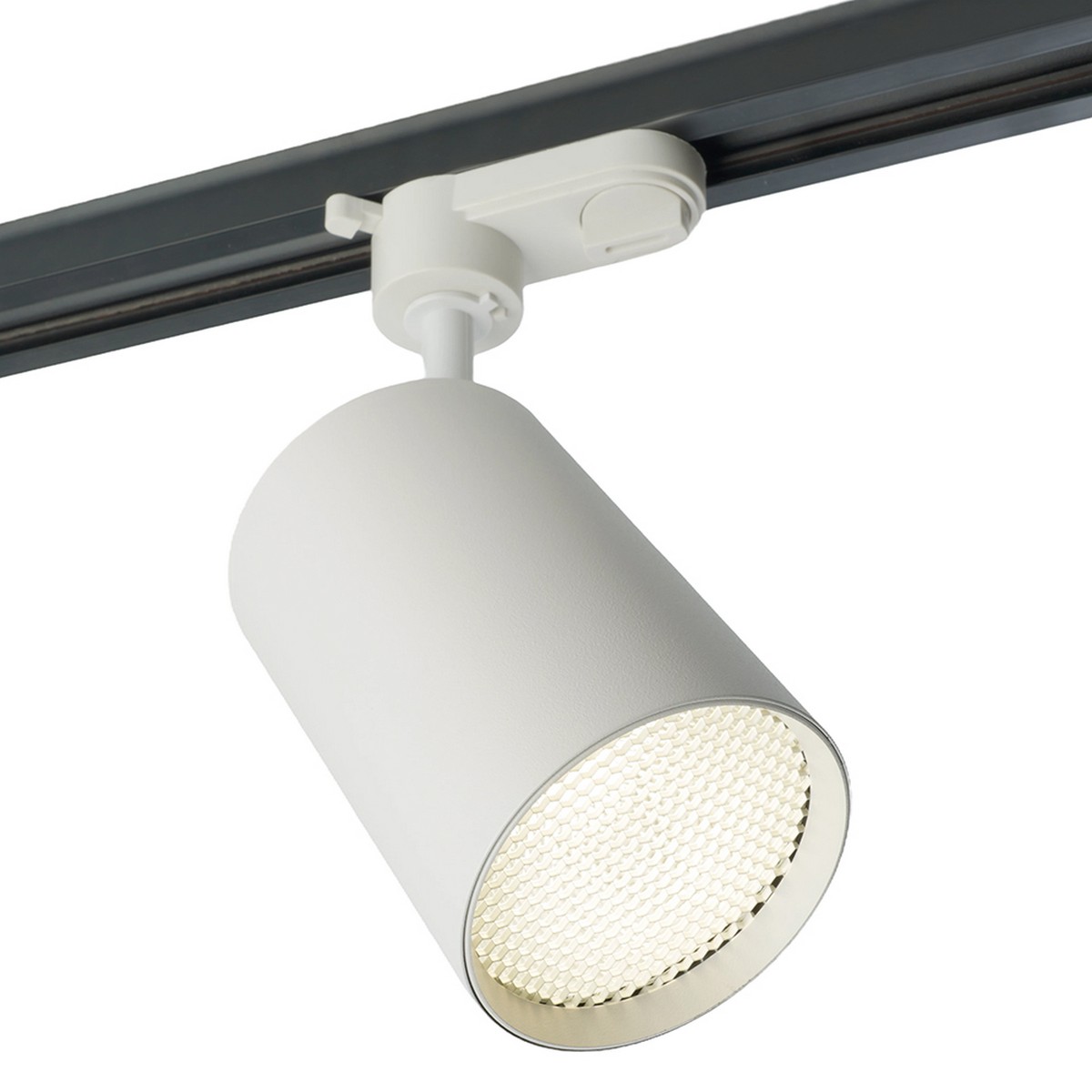 Трековые светодиодные светильники Светодиодный светильник Feron AL128 трековый на шинопровод18W 4000K 35 градусов белый 48918 