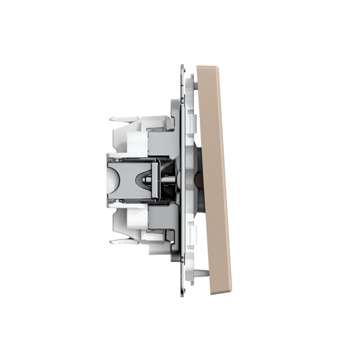 ArtGallery Песочный Переключатель SE ArtGallery Песочный 1-клавишный, быстрозажим. клем. GAL001261S