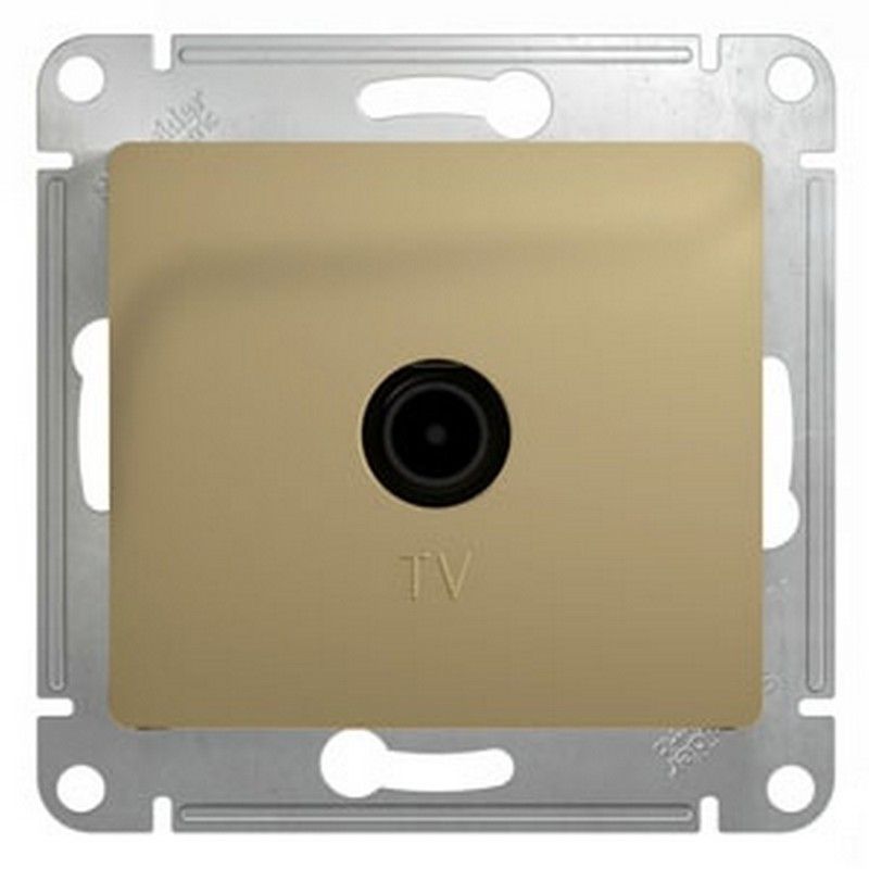 Glossa Титан Розетка Systeme Electric Glossa Титан TV одиночная 1DB GSL000491