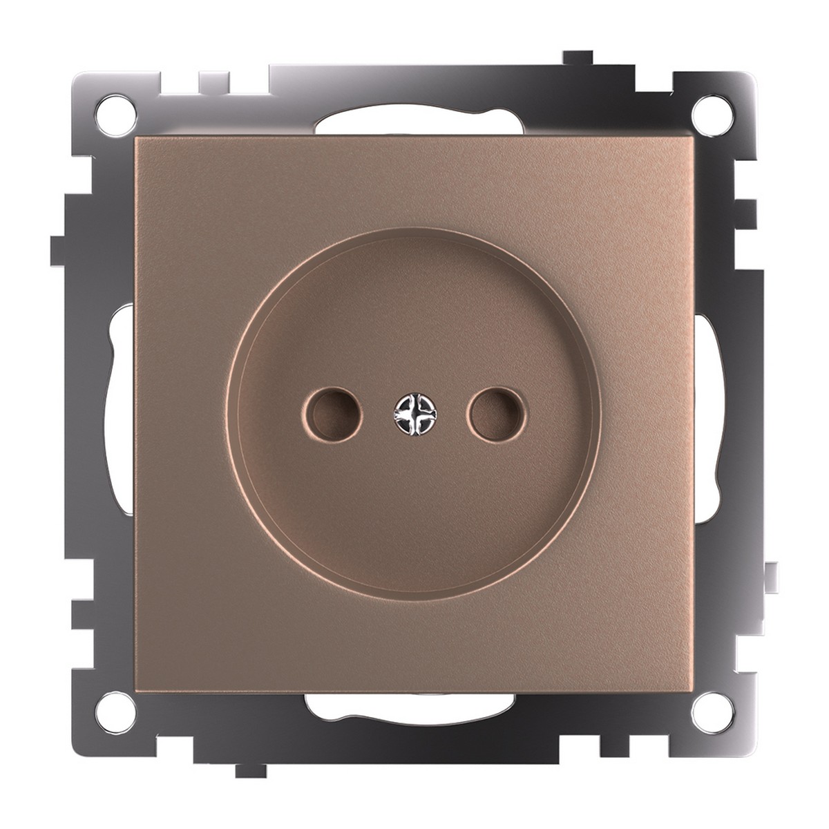 Катрин - Розетки и выключатели Stekker Розетка 1-местная б/з STEKKER GLS10-7109-02 250V 10А с защ. шторкой Катрин шампань 39595