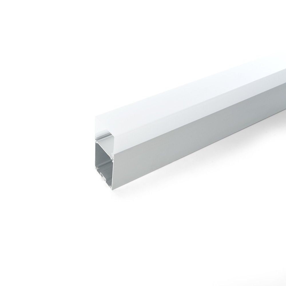 Профиль и крепеж для светодиодной ленты Профиль Feron  для светодиодной ленты накладной с отсеком для БП серебро CAB266 10377